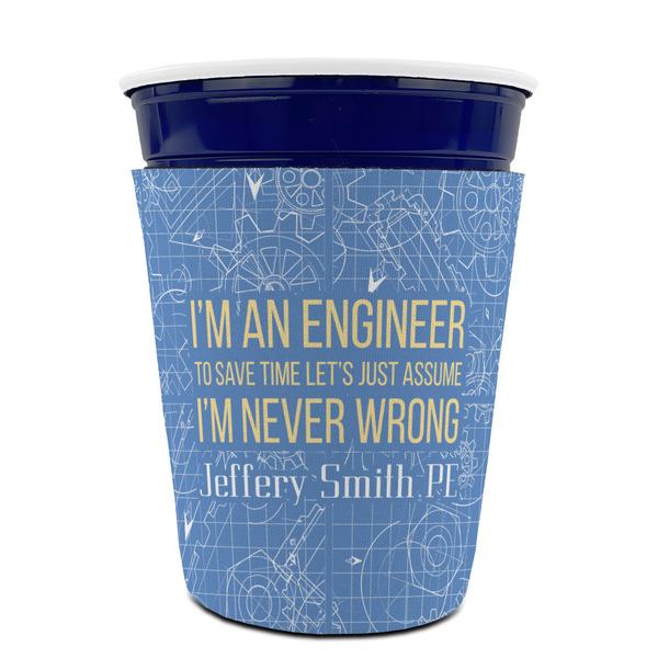 Engineer Quotes Party Cup Sleeves - without bottom - FRONT (on cup)