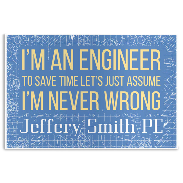 Custom Engineer Quotes Disposable Paper Placemats (Personalized)