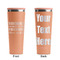 Engineer Quotes Peach RTIC Everyday Tumbler - 28 oz. - Front and Back