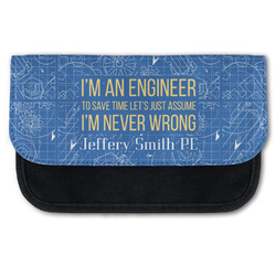 Engineer Quotes Canvas Pencil Case w/ Name or Text