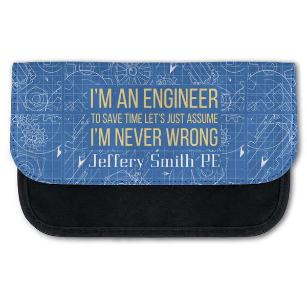 Custom Engineer Quotes Canvas Pencil Case w/ Name or Text