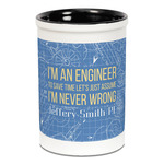 Engineer Quotes Ceramic Pencil Holders - Black