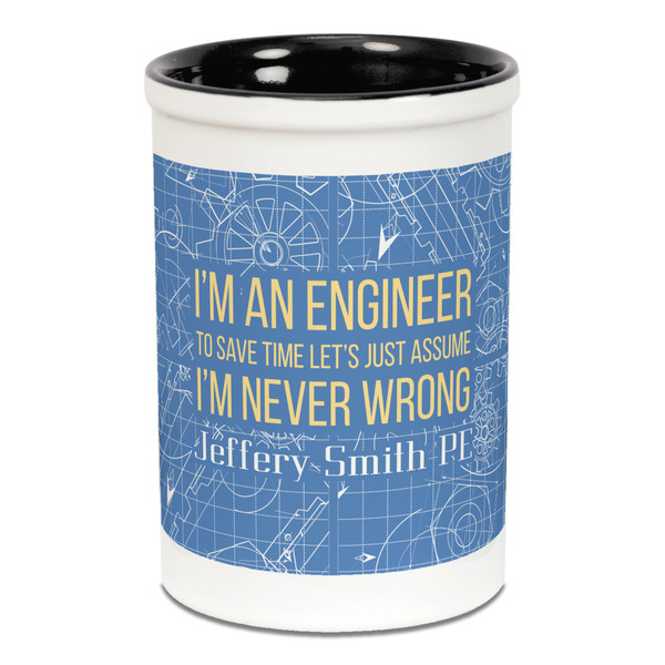 Engineer Quotes Pencil Holder - Black