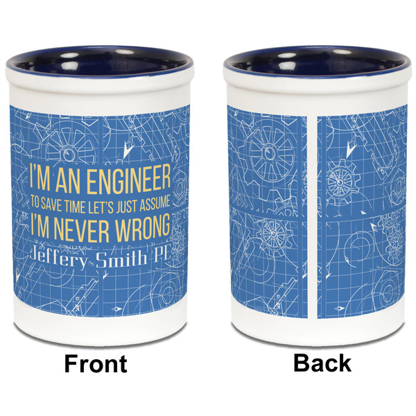 Engineer Quotes Pencil Holder - Blue - approval