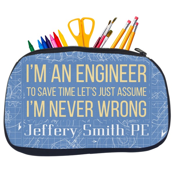 Engineer Quotes Pencil / School Supplies Bags - Medium