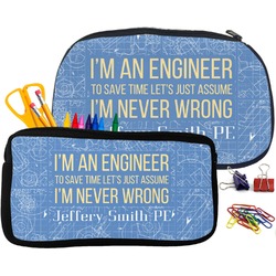 Engineer Quotes Neoprene Pencil Case (Personalized)
