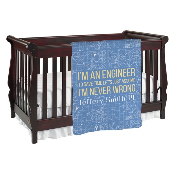 Custom Engineer Quotes Baby Blanket (Personalized)