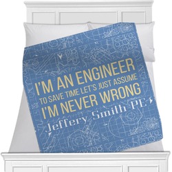 Engineer Quotes Minky Blanket (Personalized)