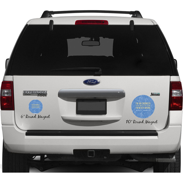 Engineer Quotes Personalized Car Magnets on Ford Explorer