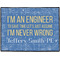 Engineer Quotes Personalized Door Mat - 24x18 (APPROVAL)