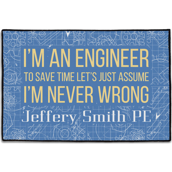 Engineer Quotes Personalized Door Mat - 36x24 (APPROVAL)
