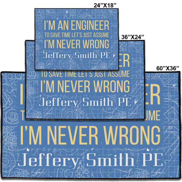 Engineer Quotes Personalized Door Mat - Group Parent IMF
