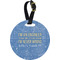Engineer Quotes Plastic Luggage Tag - Round (Personalized)