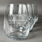 Engineer Quotes Stemless Wine Glasses (Set of 4) (Personalized)