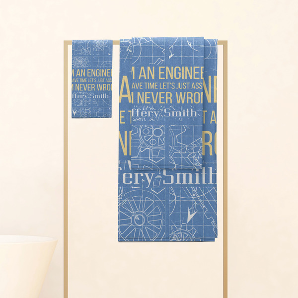 Engineer Quotes Personalized Towel Set