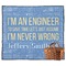 Engineer Quotes Outdoor Picnic Blanket (Personalized)