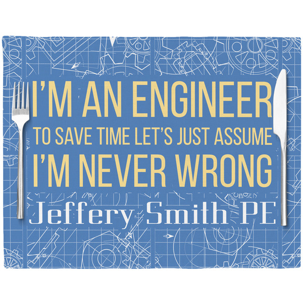 Engineer Quotes Placemat with Props