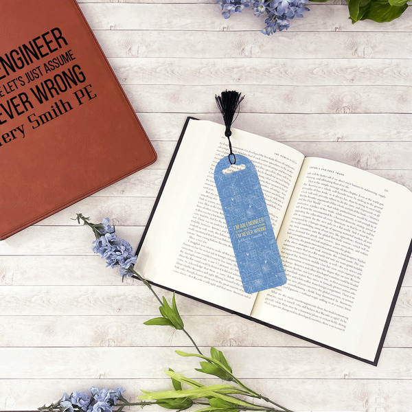 Engineer Quotes Plastic Bookmarks - In Context