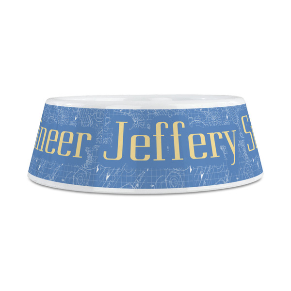 Engineer Quotes Plastic Dog Bowls - Medium - FRONT