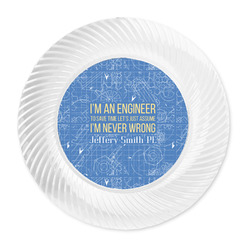 Engineer Quotes Plastic Party Dinner Plates - 10" (Personalized)