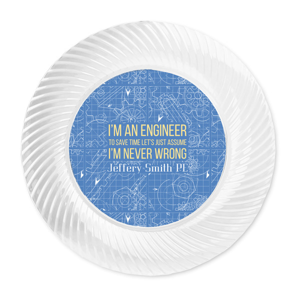 Engineer Quotes Plastic Party Dinner Plates - Approval