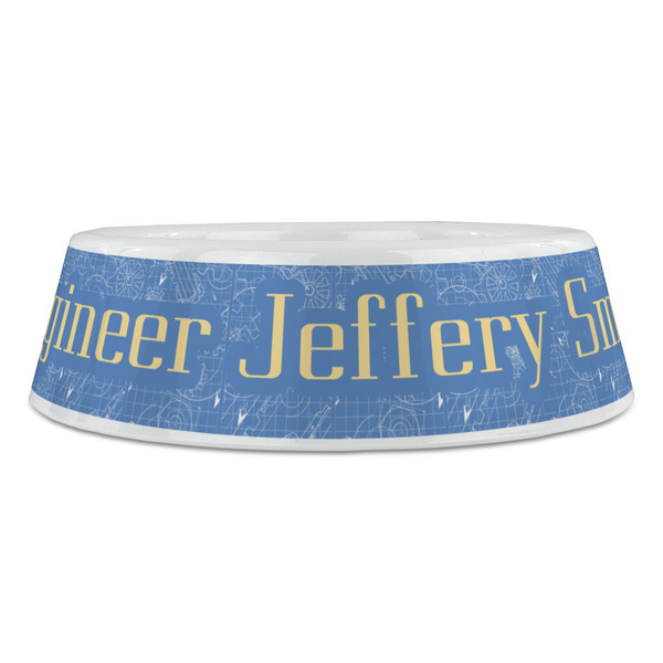 Engineer Quotes Plastic Pet Bowls - Large - FRONT