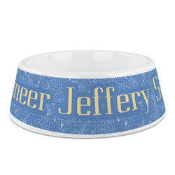 Engineer Quotes Plastic Dog Bowl (Personalized)
