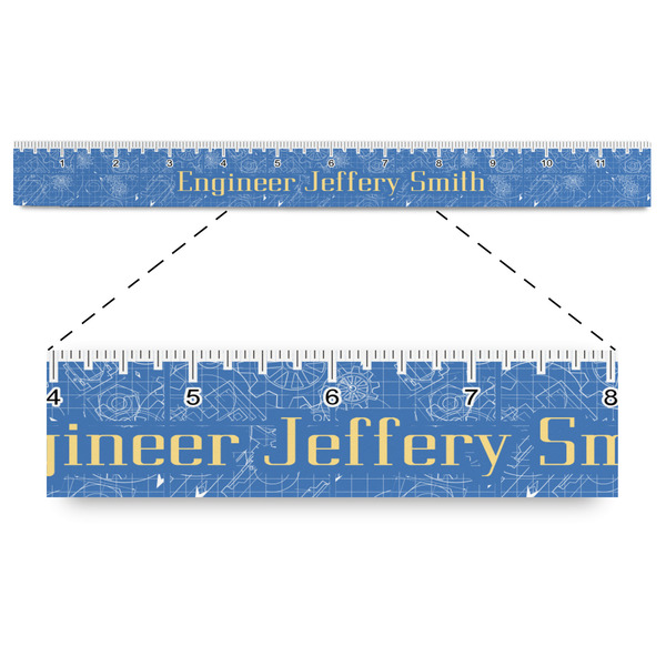 Custom Engineer Quotes Plastic Ruler - 12" (Personalized)