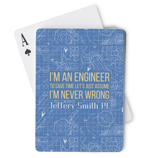 Custom Engineer Quotes Playing Cards (Personalized)