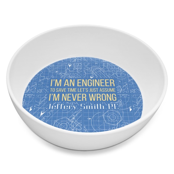 Custom Engineer Quotes Melamine Bowl - 8 oz (Personalized)