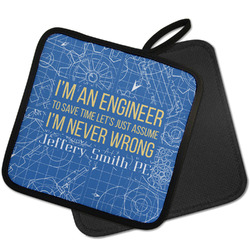Engineer Quotes Pot Holder w/ Name or Text