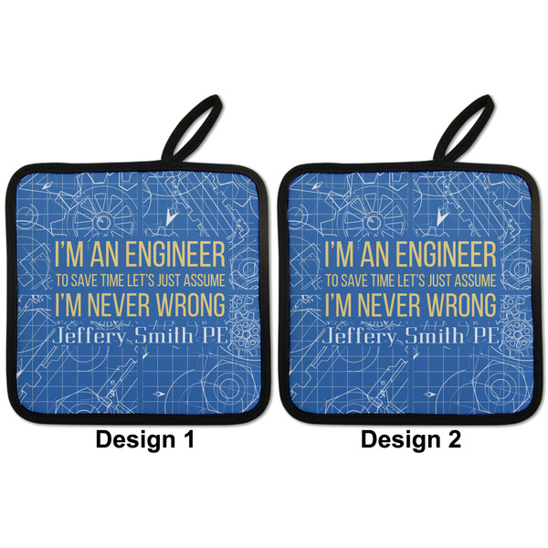 Engineer Quotes Pot Holders - Set of 2 APPROVAL