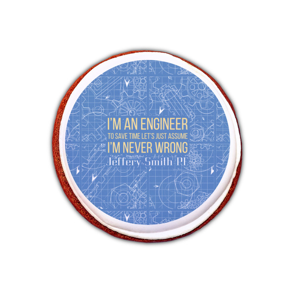 Engineer Quotes Printed Icing Circle - XSmall - On Cookie