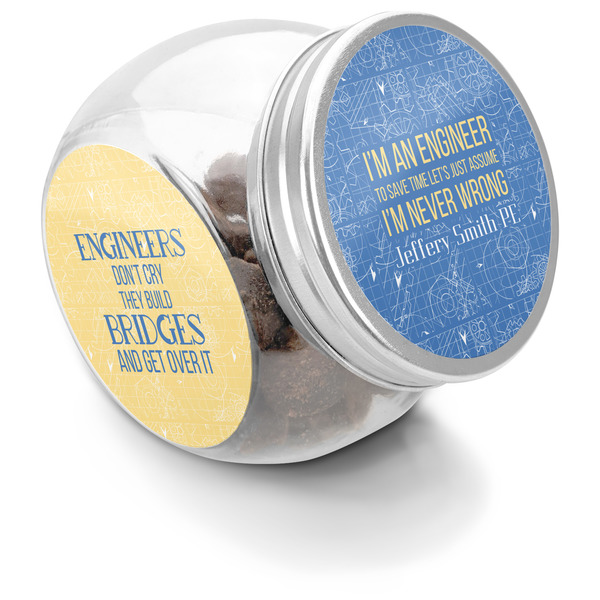 Custom Engineer Quotes Puppy Treat Jar (Personalized)