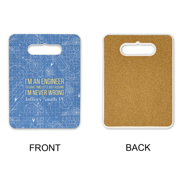 Engineer Quotes Rectangle Trivet with Handle - APPROVAL