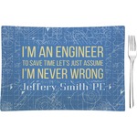 Engineer Quotes Glass Rectangular Appetizer / Dessert Plate (Personalized)