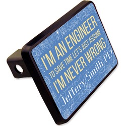 Engineer Quotes Rectangular Trailer Hitch Cover - 2" (Personalized)