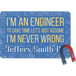 Engineer Quotes Rectangular Fridge Magnet (Personalized)