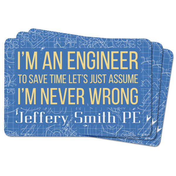 Engineer Quotes Rectangular Fridge Magnet - THREE