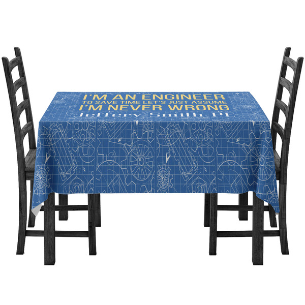 Custom Engineer Quotes Tablecloth (Personalized)