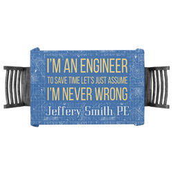 Engineer Quotes Tablecloth - 58"x58" (Personalized)