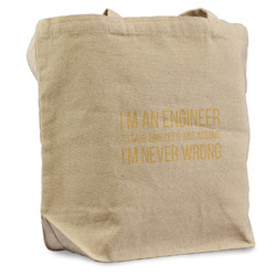 Engineer Quotes Reusable Cotton Grocery Bag - Single