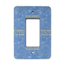 Engineer Quotes Rocker Style Light Switch Cover (Personalized)