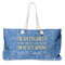 Engineer Quotes Large Rope Tote Bag - Front View