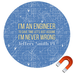 Engineer Quotes Car Magnet (Personalized)