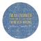 Engineer Quotes Round Linen Placemats - FRONT (Double Sided)
