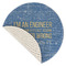 Engineer Quotes Round Linen Placemats - Front (folded corner single sided)