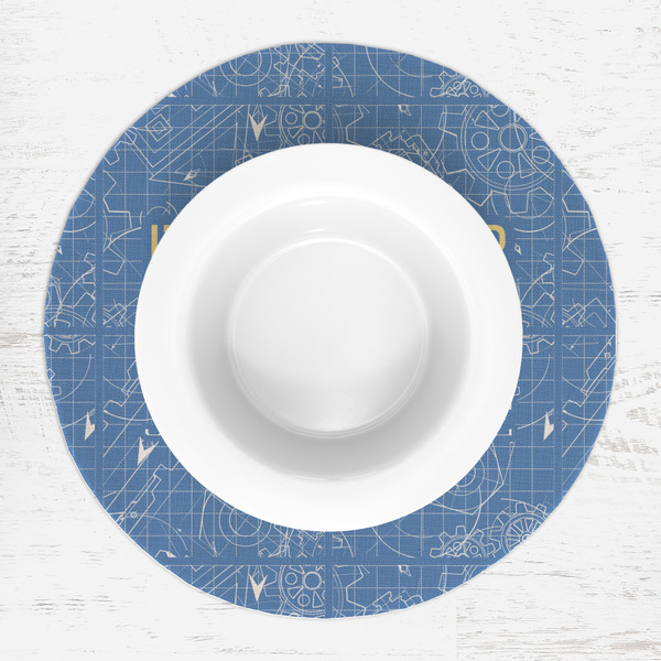 Engineer Quotes Round Linen Placemats - LIFESTYLE (single)