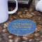 Engineer Quotes Round Paper Coaster - Front