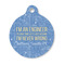 Engineer Quotes Round Pet ID Tag - Small (Personalized)